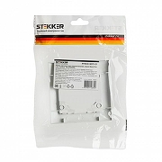 Рамка на 1 пост Stekker Эрна Элегант 49629 цвет Белый-1