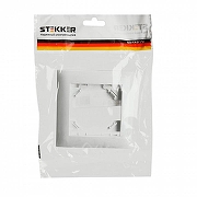 Рамка на 1 пост Stekker Эрна Элегант 49629 цвет Белый-2