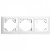 Рамка на 3 поста Stekker Эрна Элегант 49631 цвет Белый