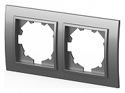 Рамка на 2 поста Elbi Eleсtriс Zena 500-011000-226 цвет Металлик-1