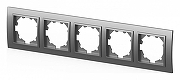Рамка на 5 постов Elbi Eleсtriс Zena 500-011000-250 цвет Металлик-1