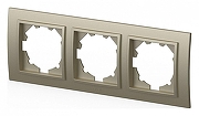 Рамка на 3 поста Elbi Eleсtriс Zena 500-011400-227 цвет Металлик-1