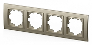 Рамка на 4 поста Elbi Eleсtriс Zena 500-011400-228 цвет Металлик-1