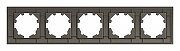 Рамка на 5 постов Elbi Eleсtriс Zena 500-011400-250 цвет Металлик-2