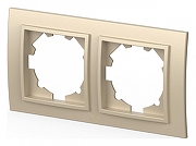 Рамка на 2 поста Elbi Eleсtriс Zena 500-012500-226 цвет Слоновая кость-1