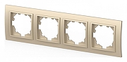 Рамка на 4 поста Elbi Eleсtriс Zena 500-012500-228 цвет Слоновая кость-1