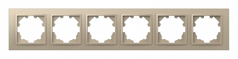 Рамка на 6 постов Elbi Eleсtriс Zena 500-012500-252 
