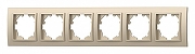 Рамка на 6 постов Elbi Eleсtriс Zena 500-012500-252 цвет Слоновая кость-1