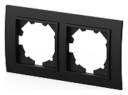 Рамка на 2 поста Elbi Eleсtriс Zena 500-014800-226 цвет Черный-1