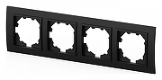 Рамка на 4 поста Elbi Eleсtriс Zena 500-014800-228 цвет Черный-1
