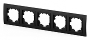 Рамка на 5 постов Elbi Eleсtriс Zena 500-014800-250 цвет Черный-1