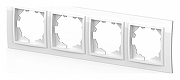 Рамка на 4 поста Elbi Eleсtriс Zena 500-015600-228 цвет Белый-1