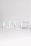 Рамка на 4 поста Elbi Eleсtriс Zena 500-015600-228 цвет Белый-4