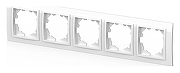 Рамка на 5 постов Elbi Eleсtriс Zena 500-015600-250 цвет Белый-1