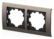 Рамка на 2 поста Elbi Eleсtriс Zena 500-073000-226 цвет Металлик-1