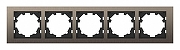 Рамка на 5 постов Elbi Eleсtriс Zena 500-073000-250 цвет Металлик