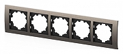Рамка на 5 постов Elbi Eleсtriс Zena 500-073000-250 цвет Металлик-1