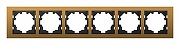 Рамка на 6 постов Elbi Eleсtriс Zena 500-073500-252 цвет Золото