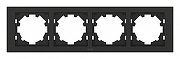 Рамка на 4 поста Elbi Eleсtriс Zena 500-073700-228 цвет Черный