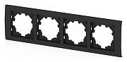 Рамка на 4 поста Elbi Eleсtriс Zena 500-073700-228 цвет Черный-1