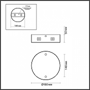 Основание для светильника Odeon Light Vekia 5015/2R цвет Золото-1