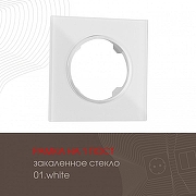 Рамка на 1 пост Arte Milano am-502.01 502.01-1.white цвет Белый-1