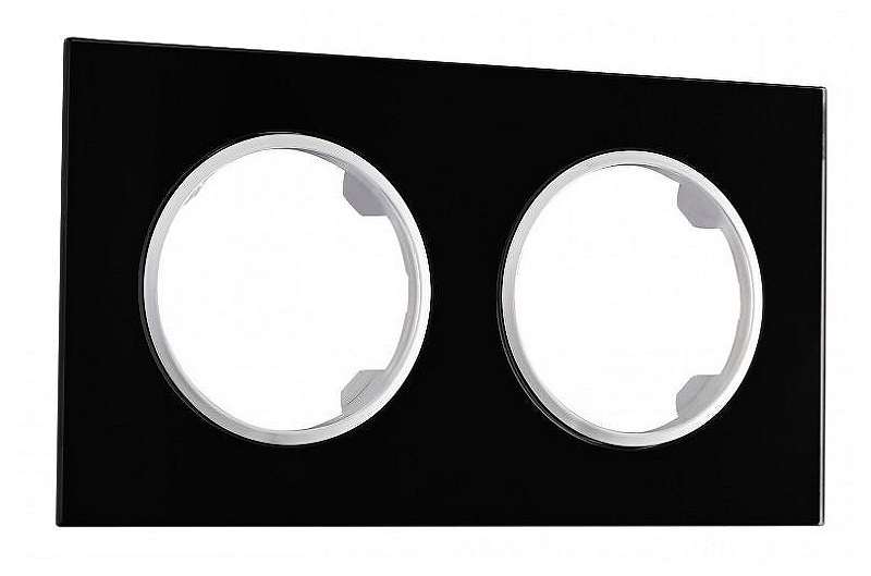Рамка на 2 поста Arte Milano am-502.01 502.01-2.black 