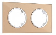 Рамка на 2 поста Arte Milano am-502.01 502.01-2.shampan цвет Бежевый