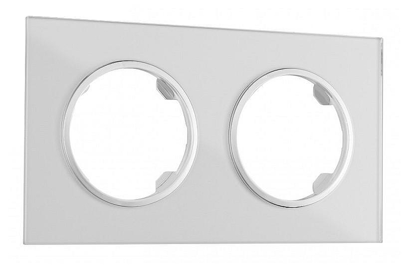 Рамка на 2 поста Arte Milano am-502.01 502.01-2.silver 