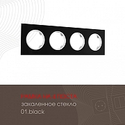 Рамка на 4 поста Arte Milano am-502.01 502.01-4.black цвет Черный-1