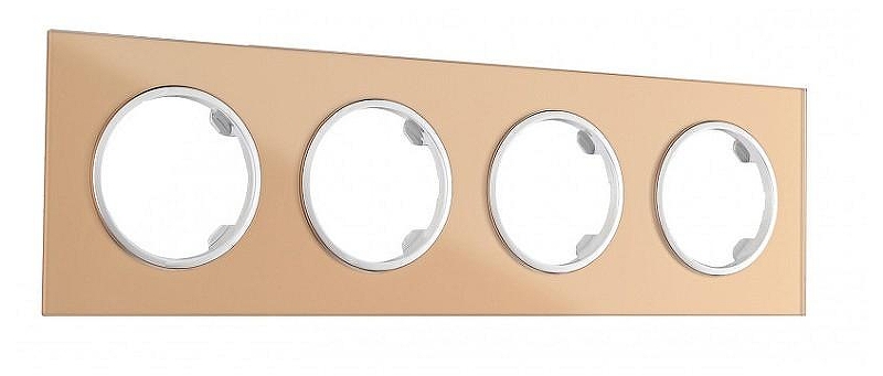 Рамка на 4 поста Arte Milano am-502.01 502.01-4.shampan 