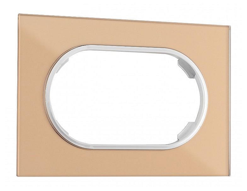 Рамка для двойной розетки Arte Milano am-502.01 502.01-double.shampan 