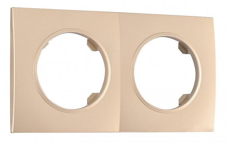 Рамка на 2 поста Arte Milano am-502.04 502.04-2.shampan 