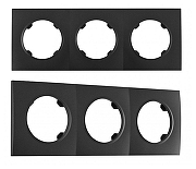 Рамка на 3 поста Arte Milano am-502.04 502.04-3.black цвет Черный