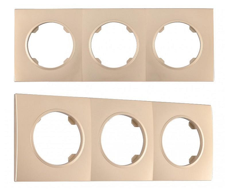 Рамка на 3 поста Arte Milano am-502.04 502.04-3.shampan 