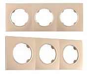 Рамка на 3 поста Arte Milano am-502.04 502.04-3.shampan цвет Бежевый