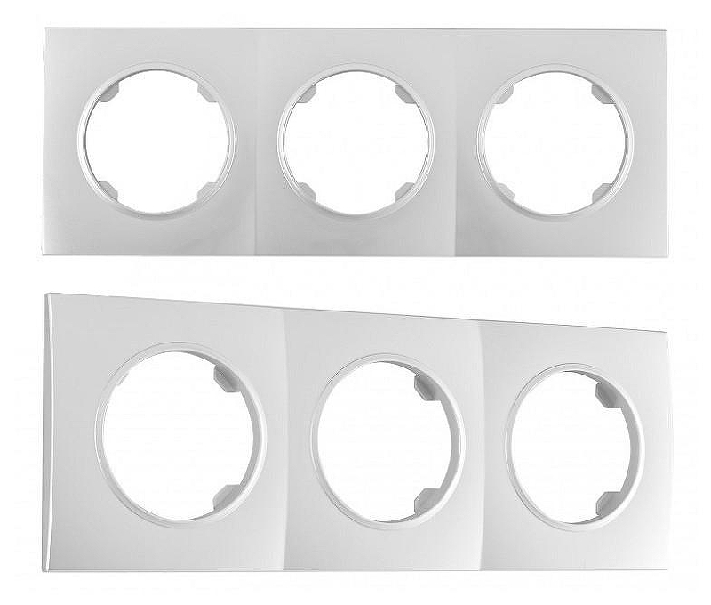 Рамка на 3 поста Arte Milano am-502.04 502.04-3.silver 