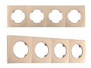 Рамка на 4 поста Arte Milano am-502.04 502.04-4.shampan цвет Бежевый