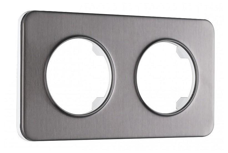 Рамка на 2 поста Arte Milano am-502.07 502.07-2.grey 