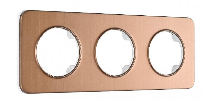 Рамка на 3 поста Arte Milano am-502.07 502.07-3.brown 