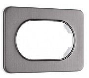 Рамка для двойной розетки Arte Milano am-502.07 502.07-double.grey цвет Серый