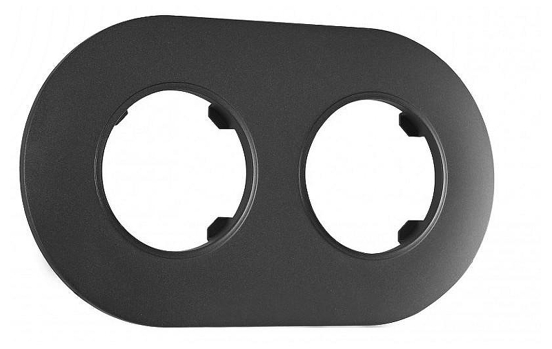 Рамка на 2 поста Arte Milano am-502.08 502.08-2.black 