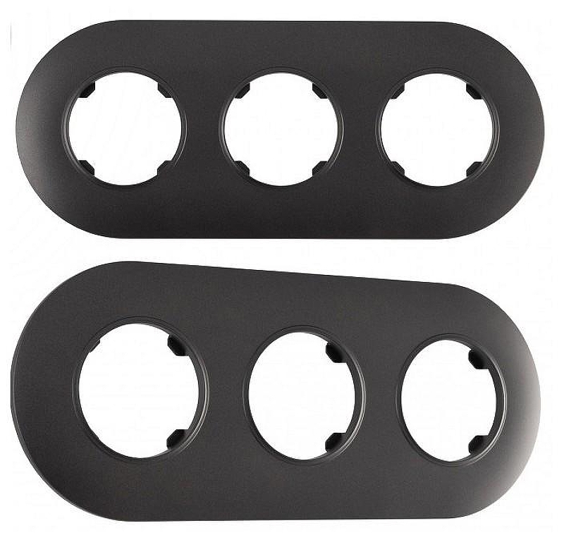 Рамка на 3 поста Arte Milano am-502.08 502.08-3.black 