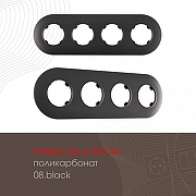 Рамка на 4 поста Arte Milano am-502.08 502.08-4.black цвет Черный-1