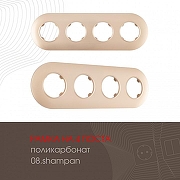 Рамка на 4 поста Arte Milano am-502.08 502.08-4.shampan цвет Бежевый-1