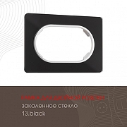 Рамка для двойной розетки Arte Milano am-502.13 502.13-double.black цвет Черный-1