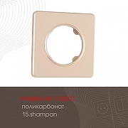 Рамка на 1 пост Arte Milano am-502.15 502.15-1.shampan цвет Бежевый-1