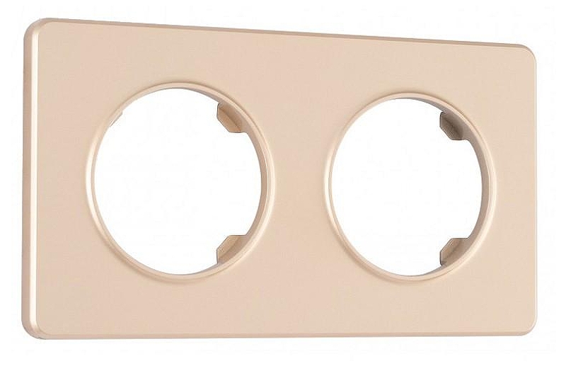 Рамка на 2 поста Arte Milano am-502.15 502.15-2.shampan 