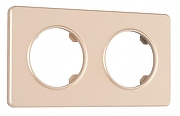 Рамка на 2 поста Arte Milano am-502.15 502.15-2.shampan цвет Бежевый
