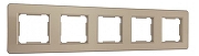Рамка на 5 постов Arte Milano am-502.16 502.16-5.shampan цвет Бежевый